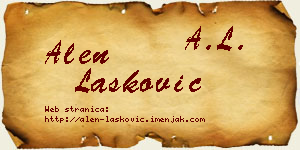 Alen Lasković vizit kartica